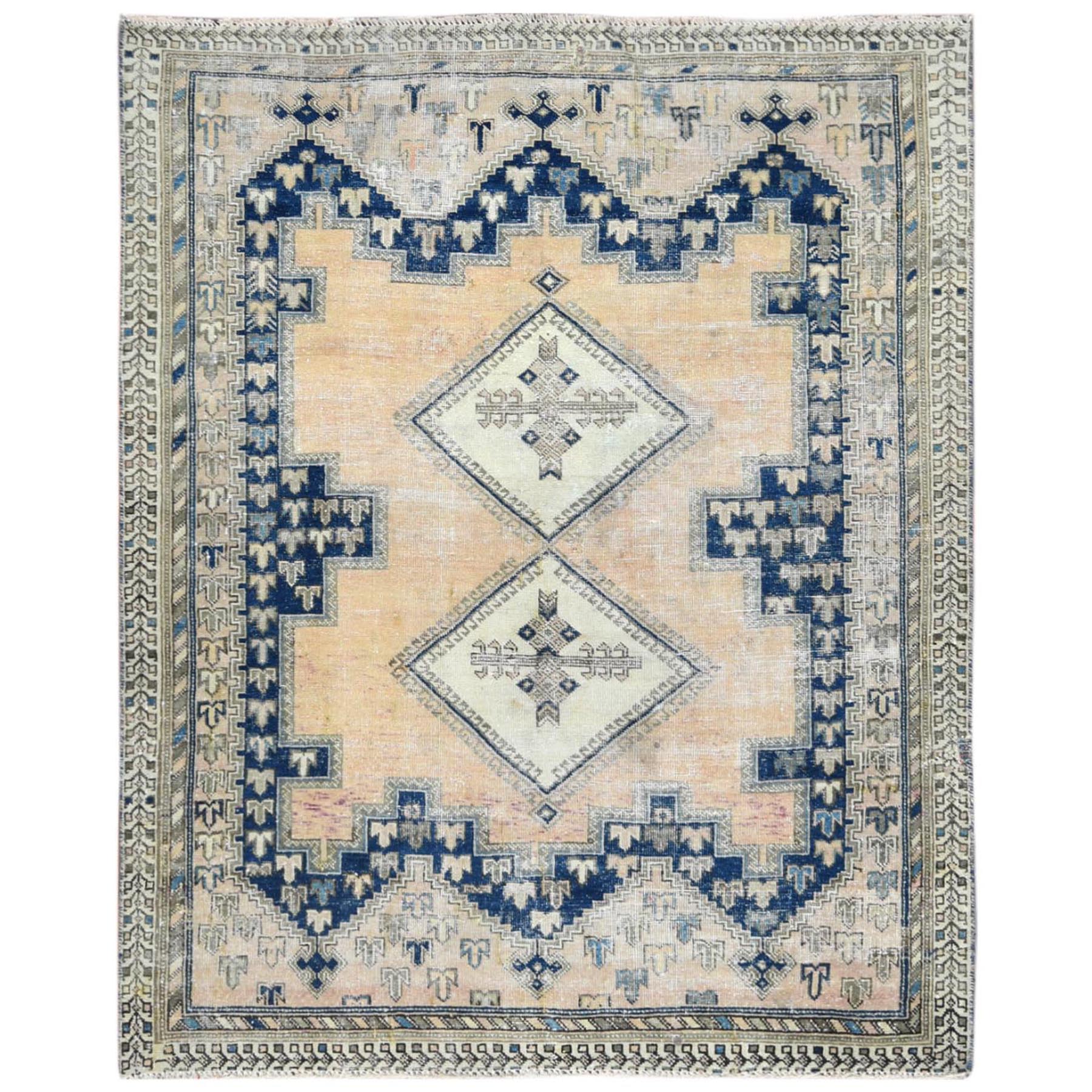 Overdyed & Vintage Rugs LUV730359